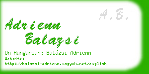 adrienn balazsi business card