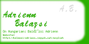 adrienn balazsi business card